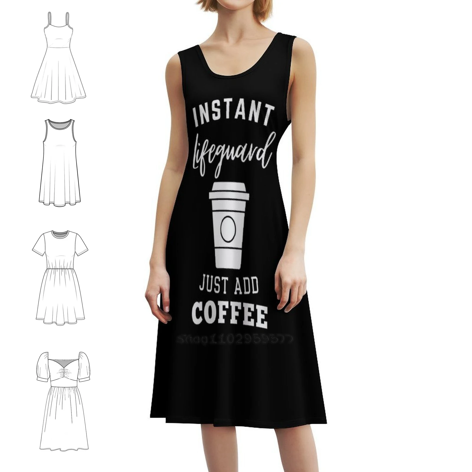 

Instant Lifeguard Just Add Coffee Sweetheart Neckline Dress Elegant Summer Party Dress For Women Lifeguard For Lifeguard