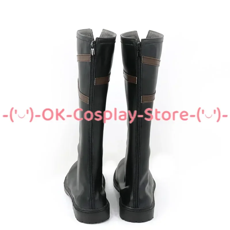 Jeu Guilty Gear Testament Cosplay Chaussures, Chaussures en cuir PU, Bottes de carnaval d'Halloween, Accessoire de cosplay, Sur mesure