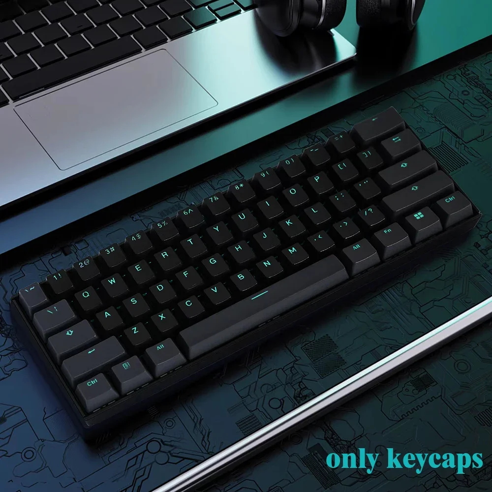 

Keycaps PBT Doubleshot OEM Profile Cherry MX Keycap Set US Layout Key Caps for 61/87 TKL/104 MX Switches Mechanical Keyboards