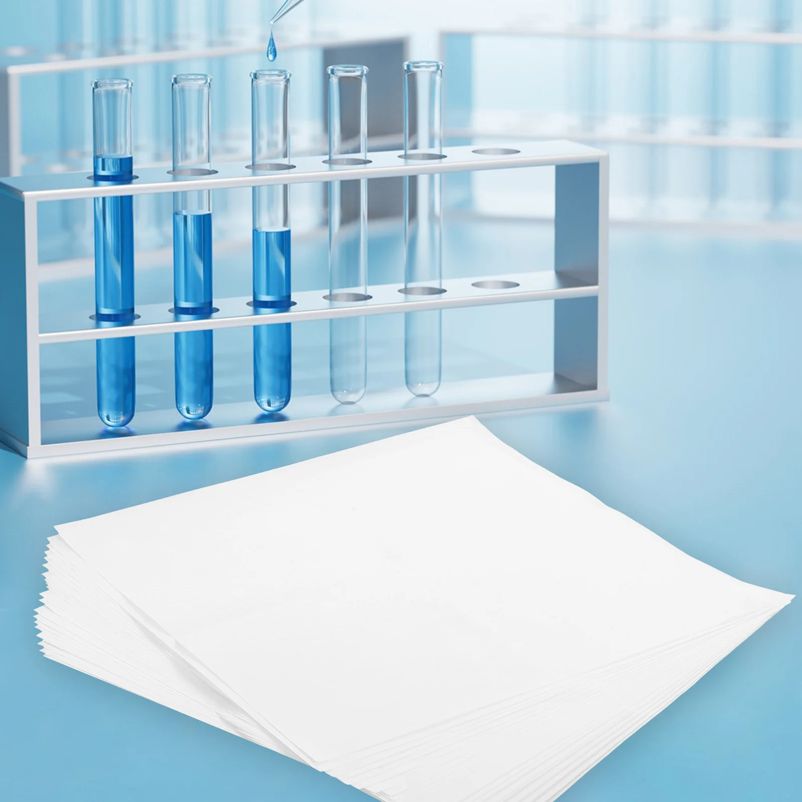 

20Pcs White Laboratory Filter Paper Large Size High Absorbency Durable Qualitative Filter Paper for Scientific Chemistry Use