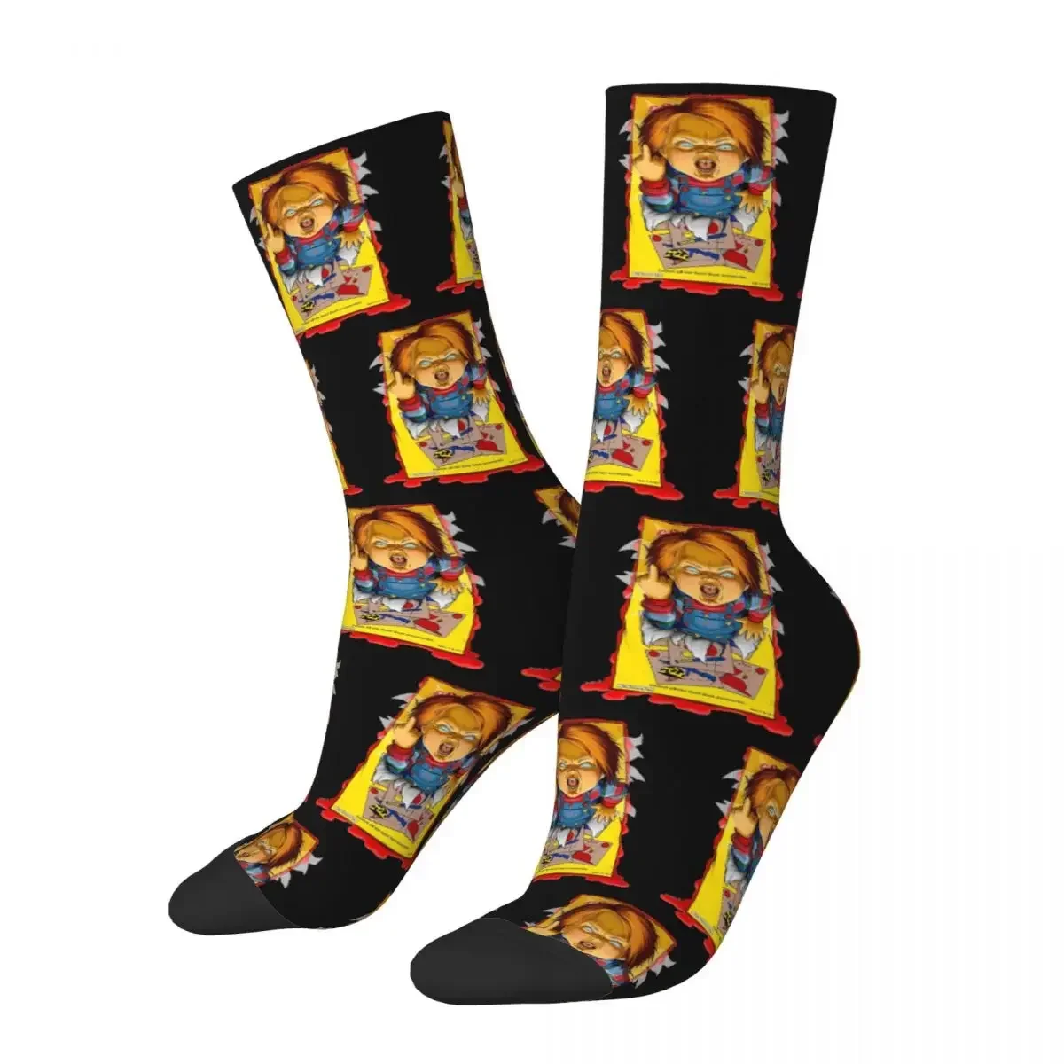 Chucky Doll Socks Harajuku Super Soft Stockings All Season Long Socks Accessories for Unisex Birthday Present