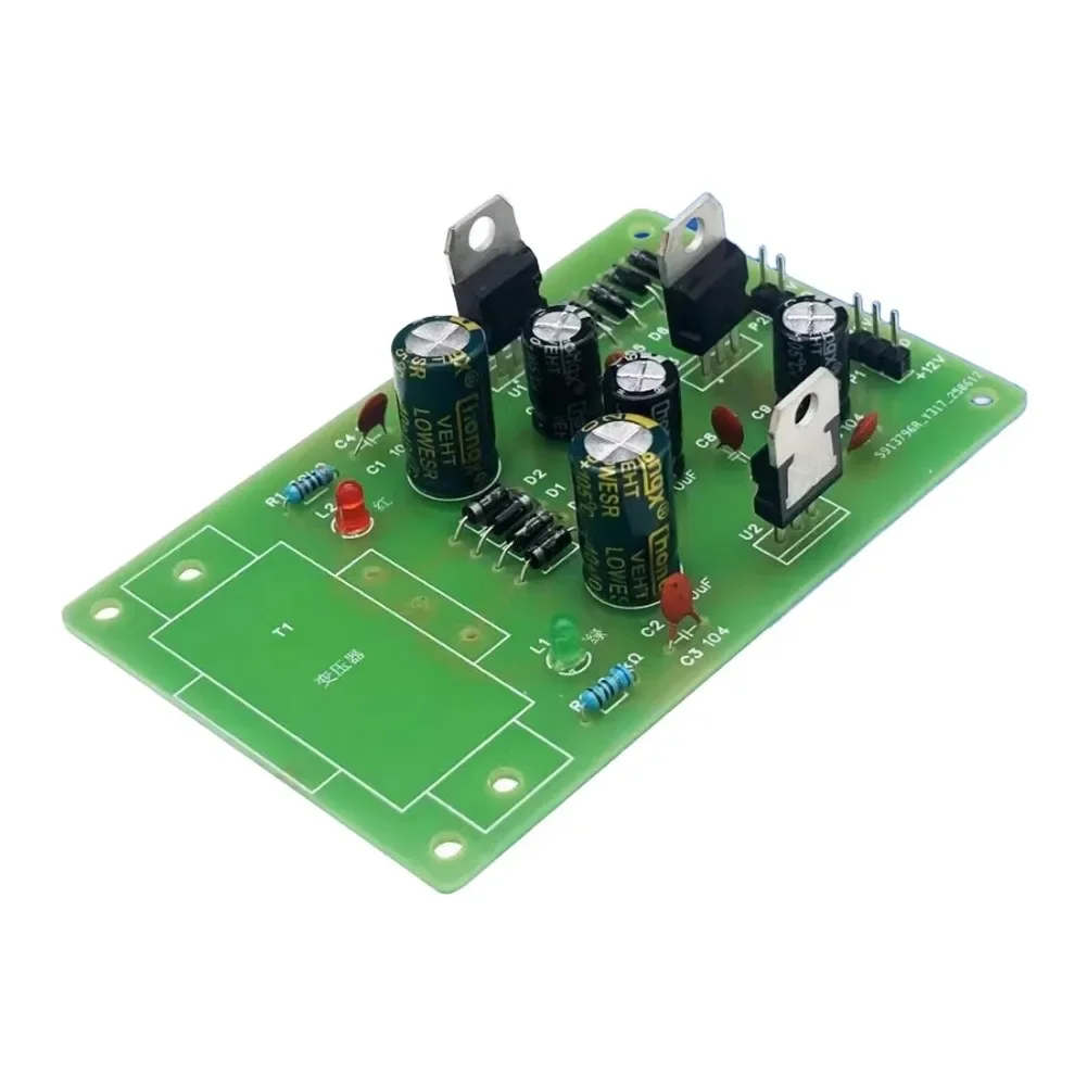 1pc DC Regulated Power Supply Electronic Kit Skills Three-Terminal Regulator DIY For Learning Teaching Electronic Circuits