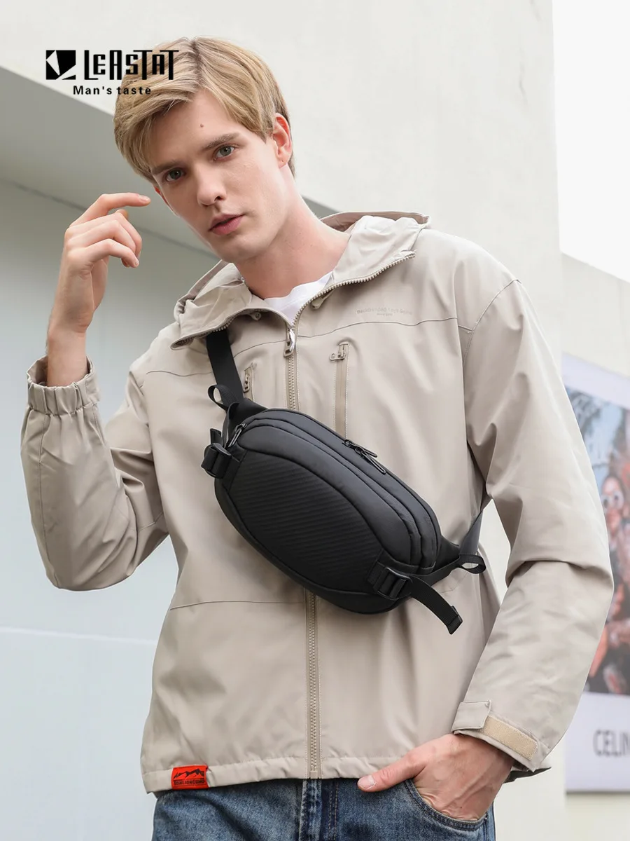 Borsa a tracolla da uomo piccola Borsa a tracolla casual Borsa per telefono Borsa a tracolla da viaggio leggera Borse da lavoro quotidiane da uomo