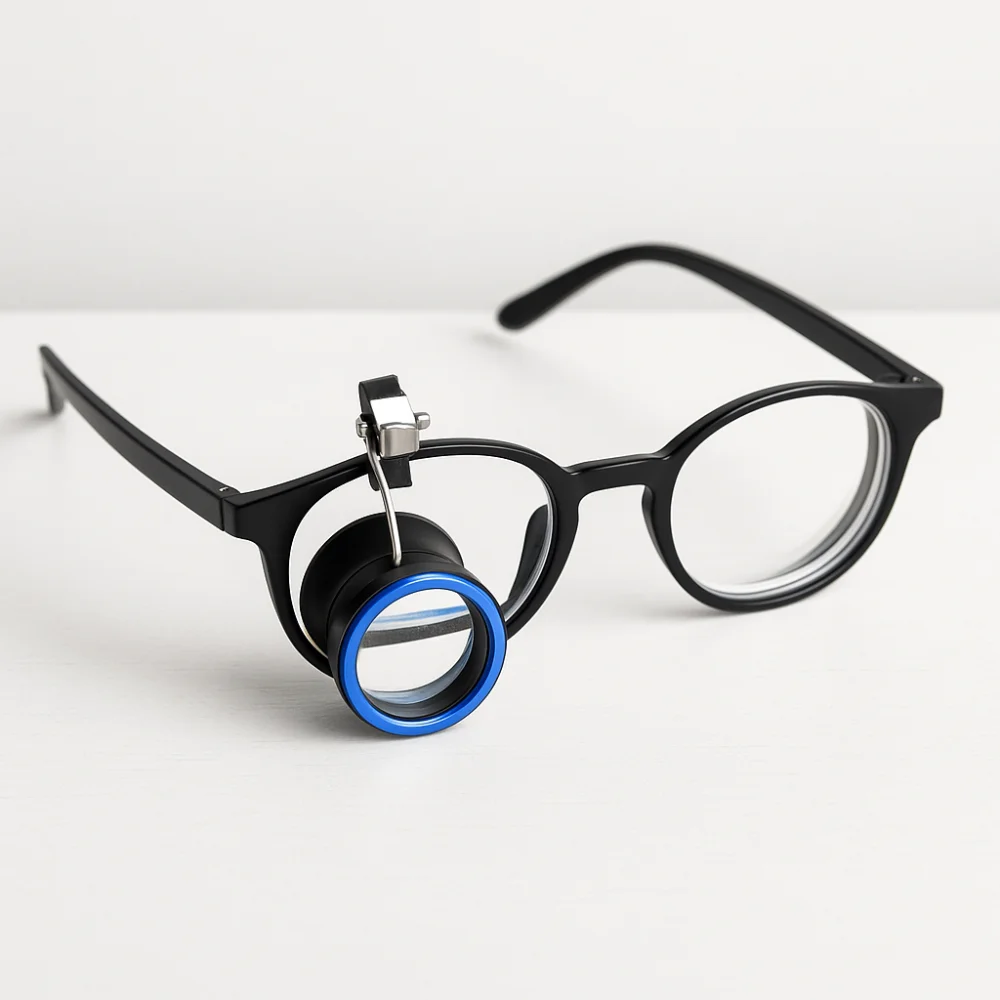 

Alloy Clip-On Eyeglass Magnifier Portable Magnifying Lens Clip-On Eyeglass Frame Magnifier Loupe Eyepiece Magnifying Lens