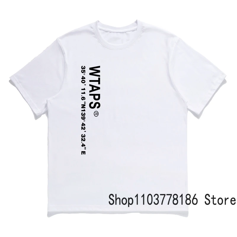 WTAPS T-shirts 24SS Summer Breathable Cotton Roundneck Short-sleeved High Quality Letter Logo Print Loose Wtaps Top Tee