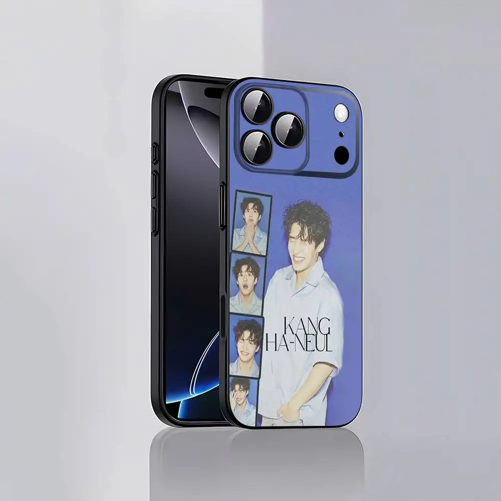 حافظة هاتف K-Kang Ha Neul HaNeul لهاتف iPhone 17,16,15,14,13,12,Pro,Max,Plus,E,SE4,Air,غطاء ناعم أسود صغير