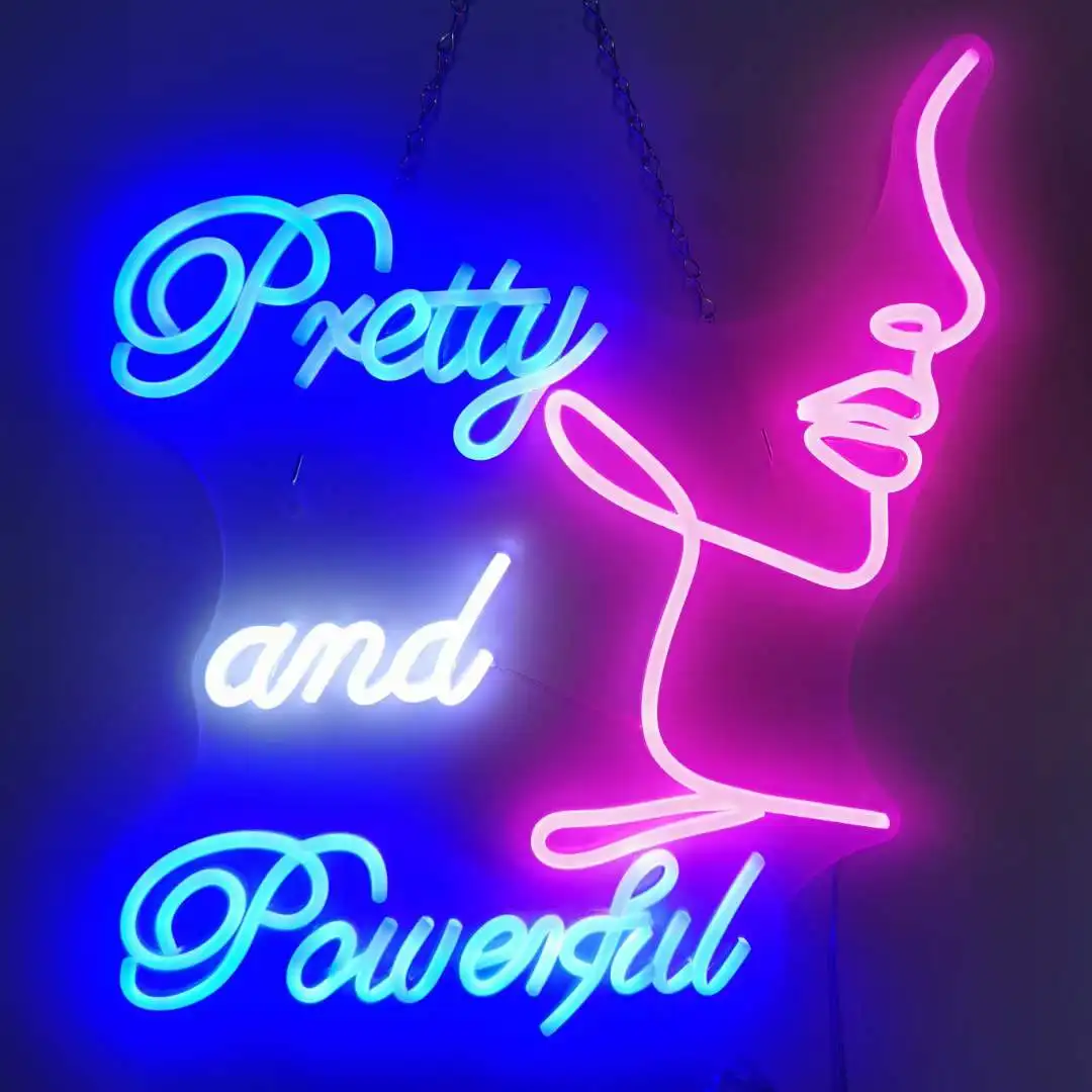 مخصص النيون تسجيل Led اسم ضوء النيون لتزيين الغرفة المنزل حفلة جدار ديكور مصباح مع باهتة شعار الأعمال شخصية #4