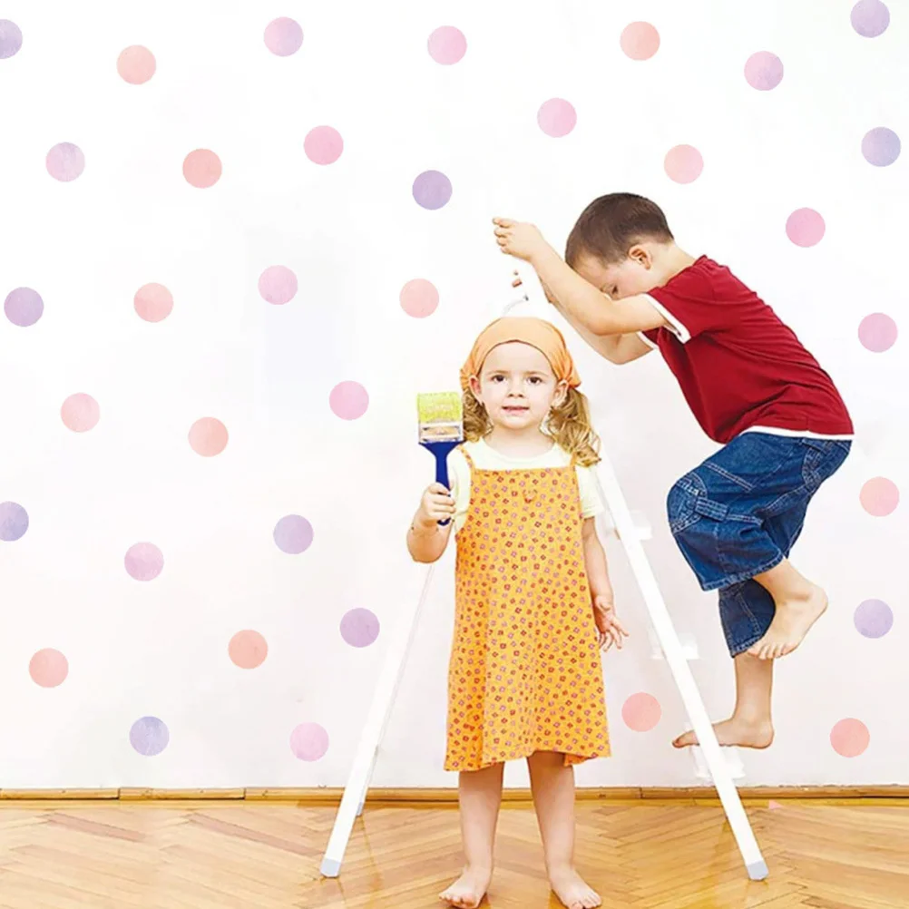 

Polka Dots Wall Decals PVC Material Waterproof No Fading Easy DIY Installation for Nursery Bedroom Living Room Wall Art Decor