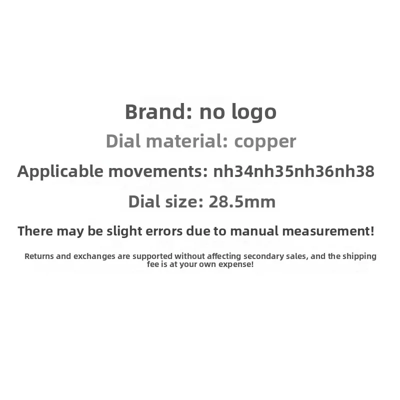 لساعة NH35 الأيدي المعدلة يمكن نموذج أيدي ساعة مضيئة C3 معدنية لحركة NH36 قرص 28.5 مللي متر