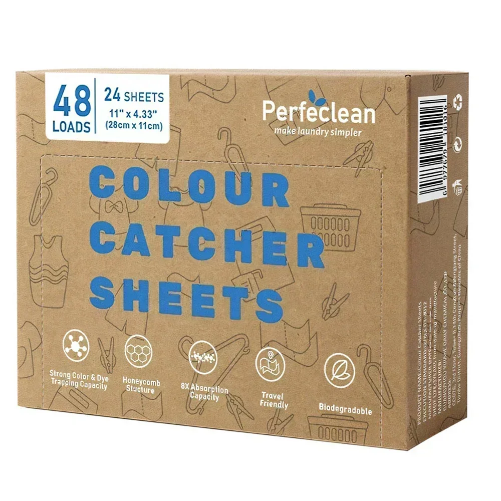 3 Packs Perfeclean Colour catcher sheetsColor Grabber Dye Trapping Tablets Effective Color Catchers for Staining Removal