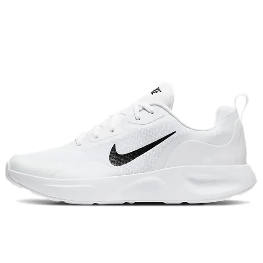Nike Wearallday Athletic Comfort Low Top Casual Running Shoes Women's Black and White