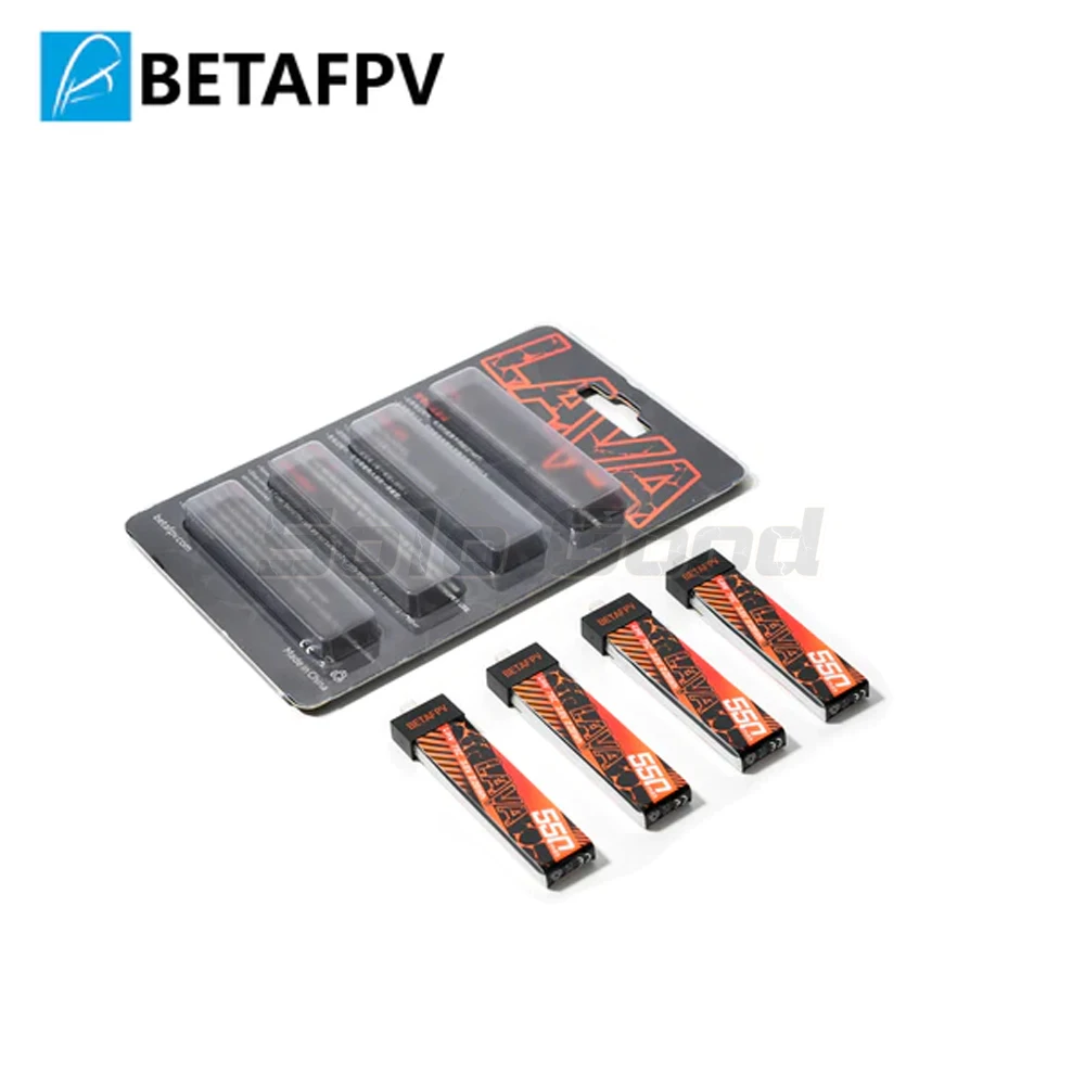 BETAFPV RC Battery LAVA 1S 550mAh 75C Battery BT2.0 BETAFPV FPV Kit Racing Drone Original FPV Lipo BT2.0 Connector