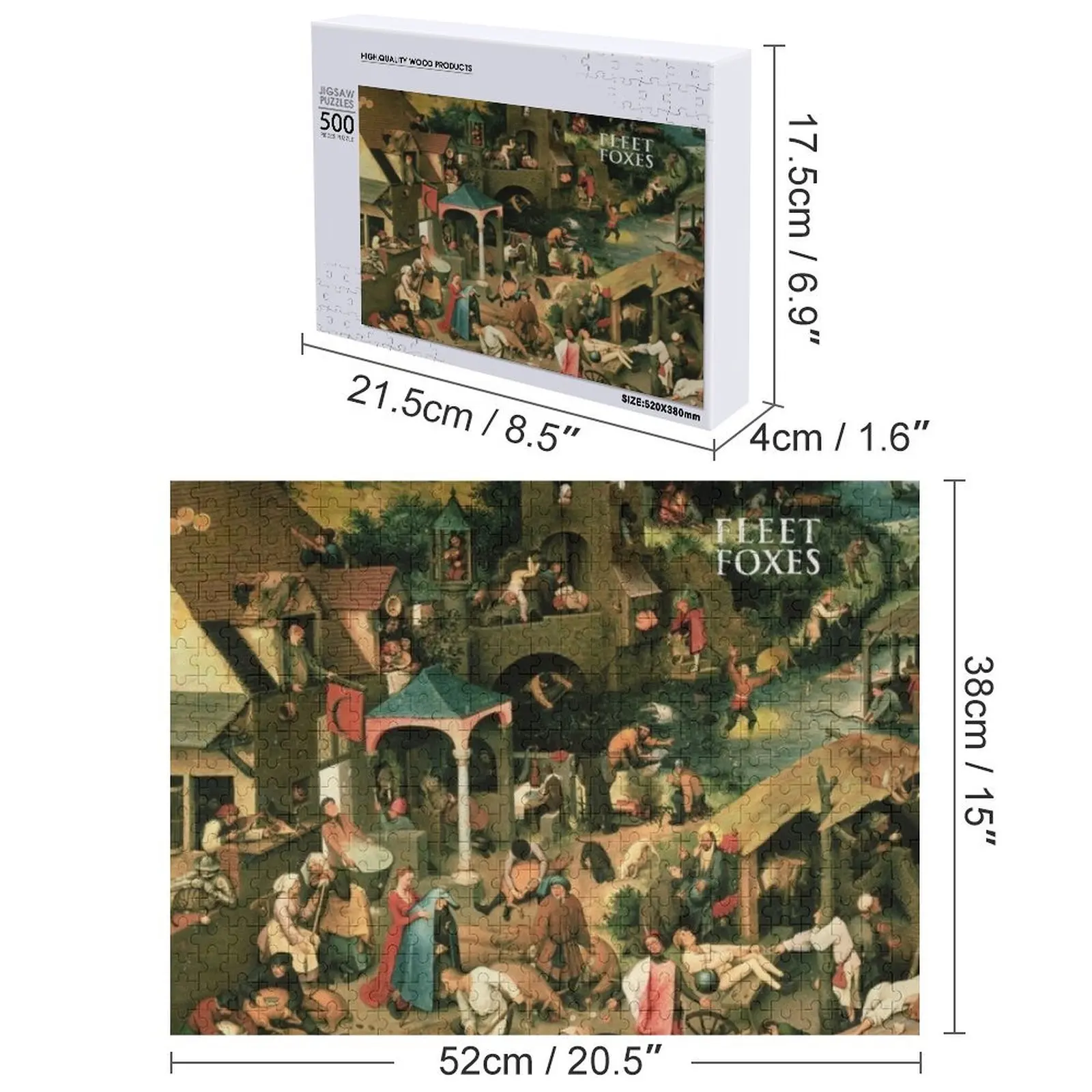 Frota de raposas quebra-cabeça imagem personalizada brinquedos para crianças quebra-cabeça de animais de madeira