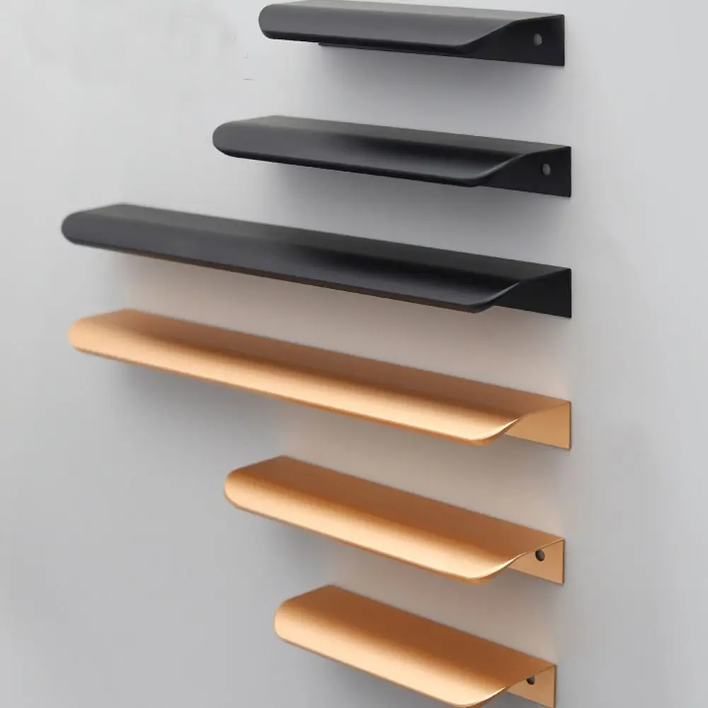 Poignées d'armoire haut de gamme, quincaillerie de cuisine, boutons de porte en alliage d'aluminium, accessoires simples, poignées de tiroir, ménage