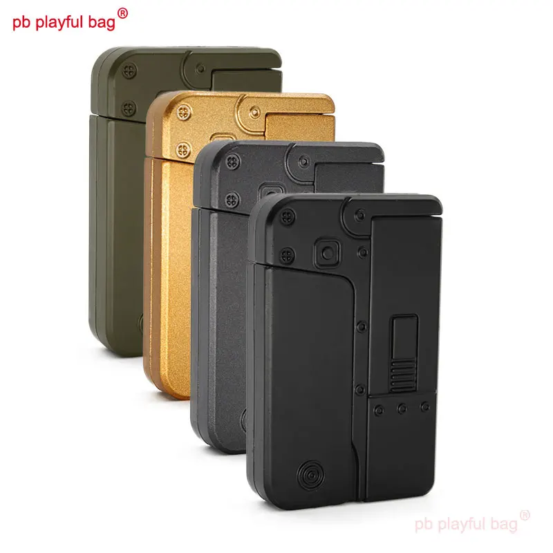 Pb Playful Bag New Creative Folding Toy Gun Mobile Phone Model Outdoor Sports Soft Bullet Children's Christmas Gifts QG405