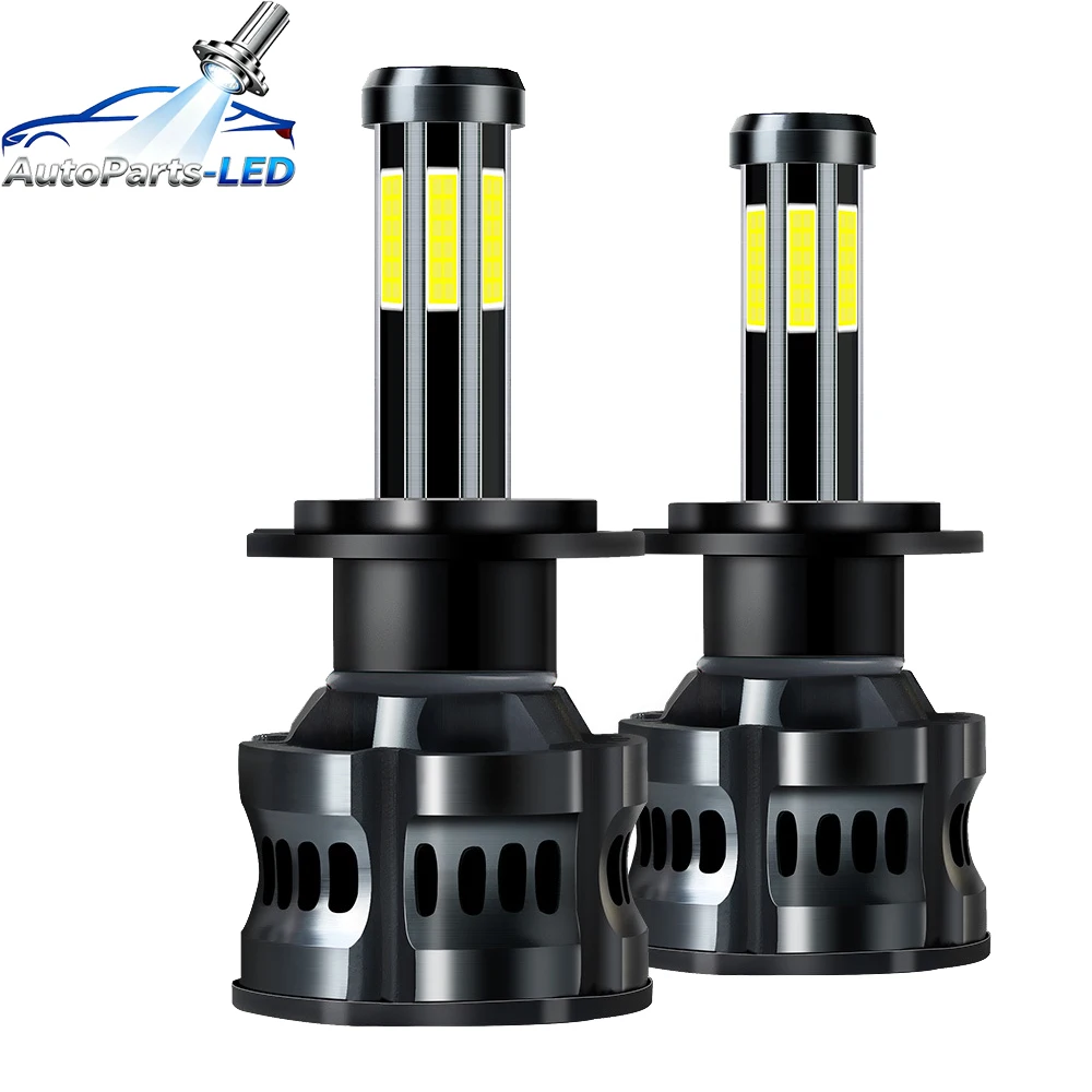 

2pcs 8 Sides COB H7 LED H11 H4 Hi/Lo H1 H3 H8 HB1 HB3 HB4 HB5 HIR2 H13 H27 9005 9006 9008 9012 Car Headlight Bulbs Lights 12V
