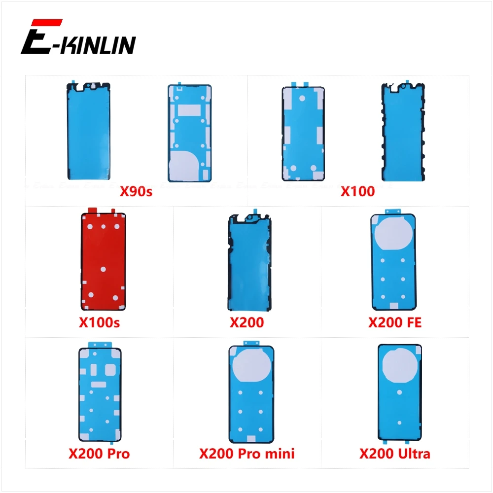 Front LCD Display Screen Adhesive Back Cover Rear Sticker Glue Tape For Vivo X90s X100 X100s X200 FE Pro mini Ultra Parts
