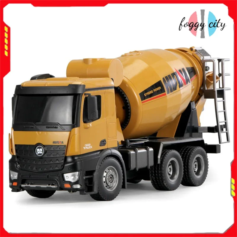 

Huina New Product Rc Car 574 Cement Truck 10 Channel Remote Control Concrete Mixing Truck Transport Engineering Vehicle Model