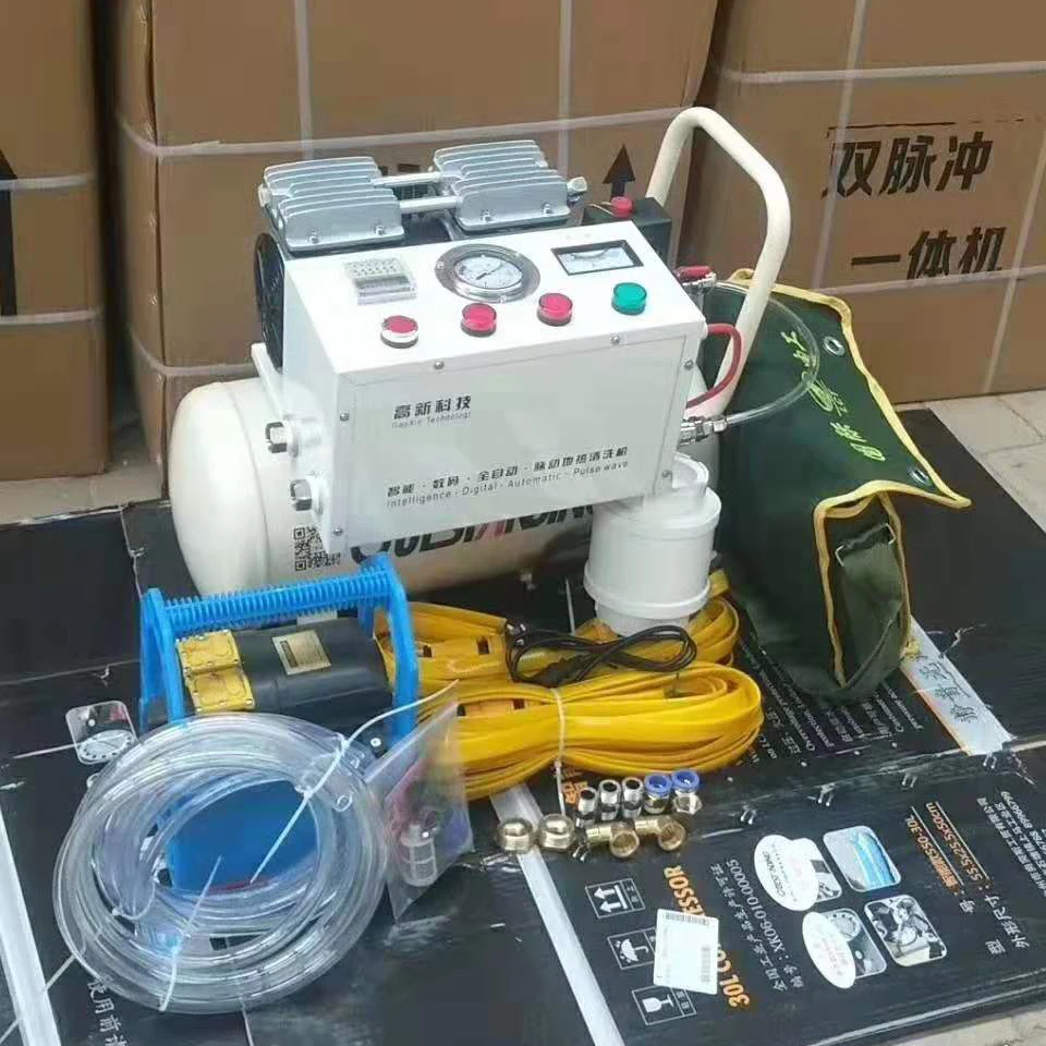 Floor heating cleaning pipe rust and descaling pulse jet water heater pipe radiator integrated machine