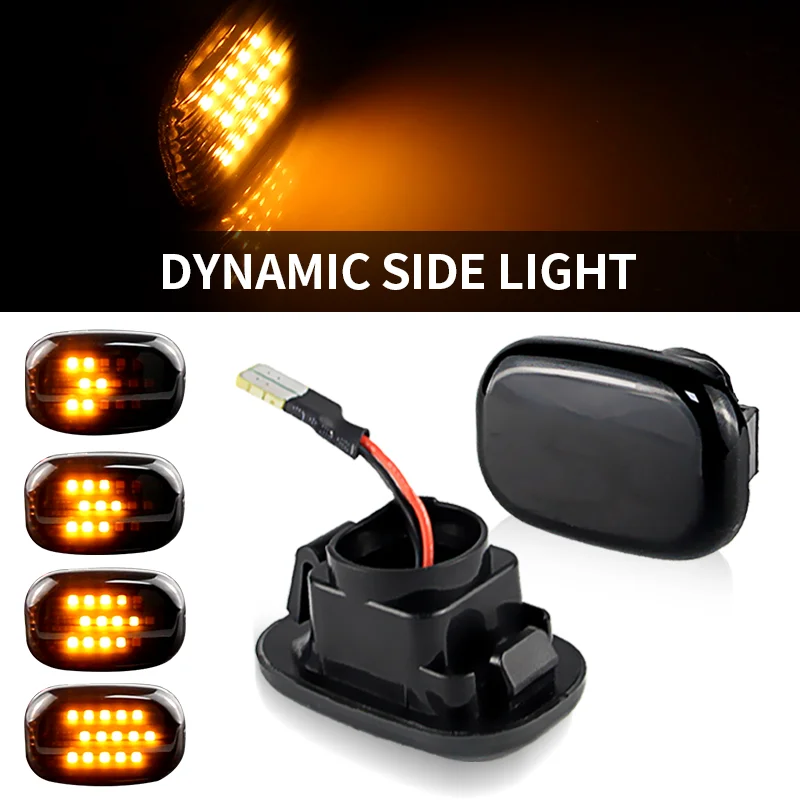 2PCS Led Dynamic Side Marker Turn Signal Lights For Toyota Celica T20 23 Corolla Caldina Avensis Starlet Prius Fielder Verso MR2