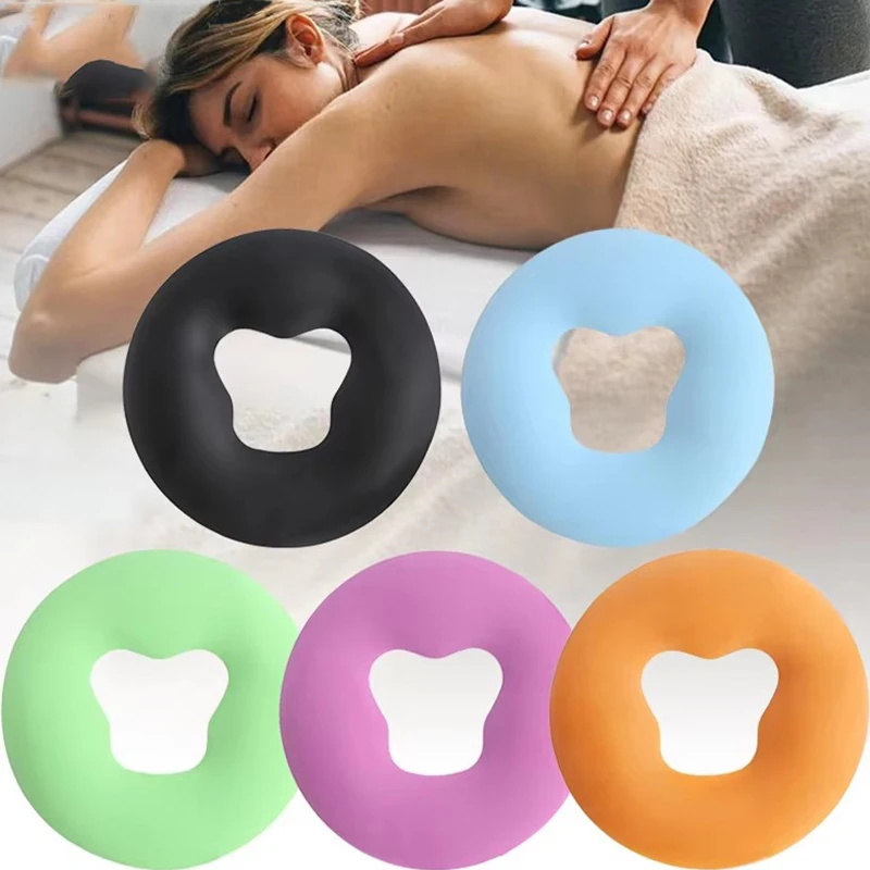 

Мягкая силиконовая подушка SPA Beauty Pad Подголовник Нескользящая массажная подушка без пленки Массажная подушка для лица Салон красоты