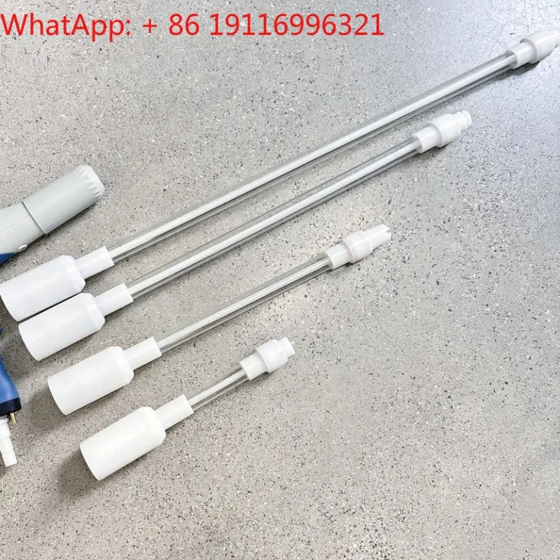 1PCS Universal electrostatic spray gun extension rod 150mm flat nozzle 300mm round nozzle accessory 1609888/1609889