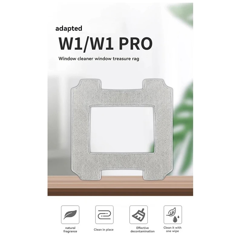 Accesorios de almohadilla de fregona para Ecovacs Winbot W1/W1 Pro, Robot aspirador de ventana, paño de mopa lavable y reutilizable, 9 Uds.