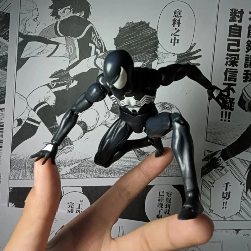 

In Stock Ct Toys Spiderman Figure Mafex 147 Symbiotic Black Suit Venom The Amazing Spider-man Anime Action Figure Gifts Toys