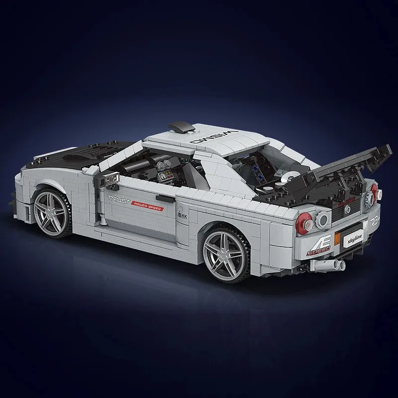 Mould King 10113 juguetes de coches técnicos The Skyline R34 coche deportivo montaje de bloques de construcción modelo de coche juego de ladrillos regalo de Navidad para niños