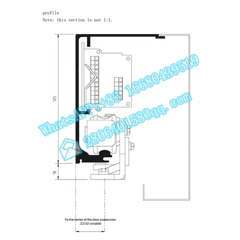 Puertas de aluminio de estilo moderno, sensor eléctrico, puerta corredera de vidrio automática para hotel