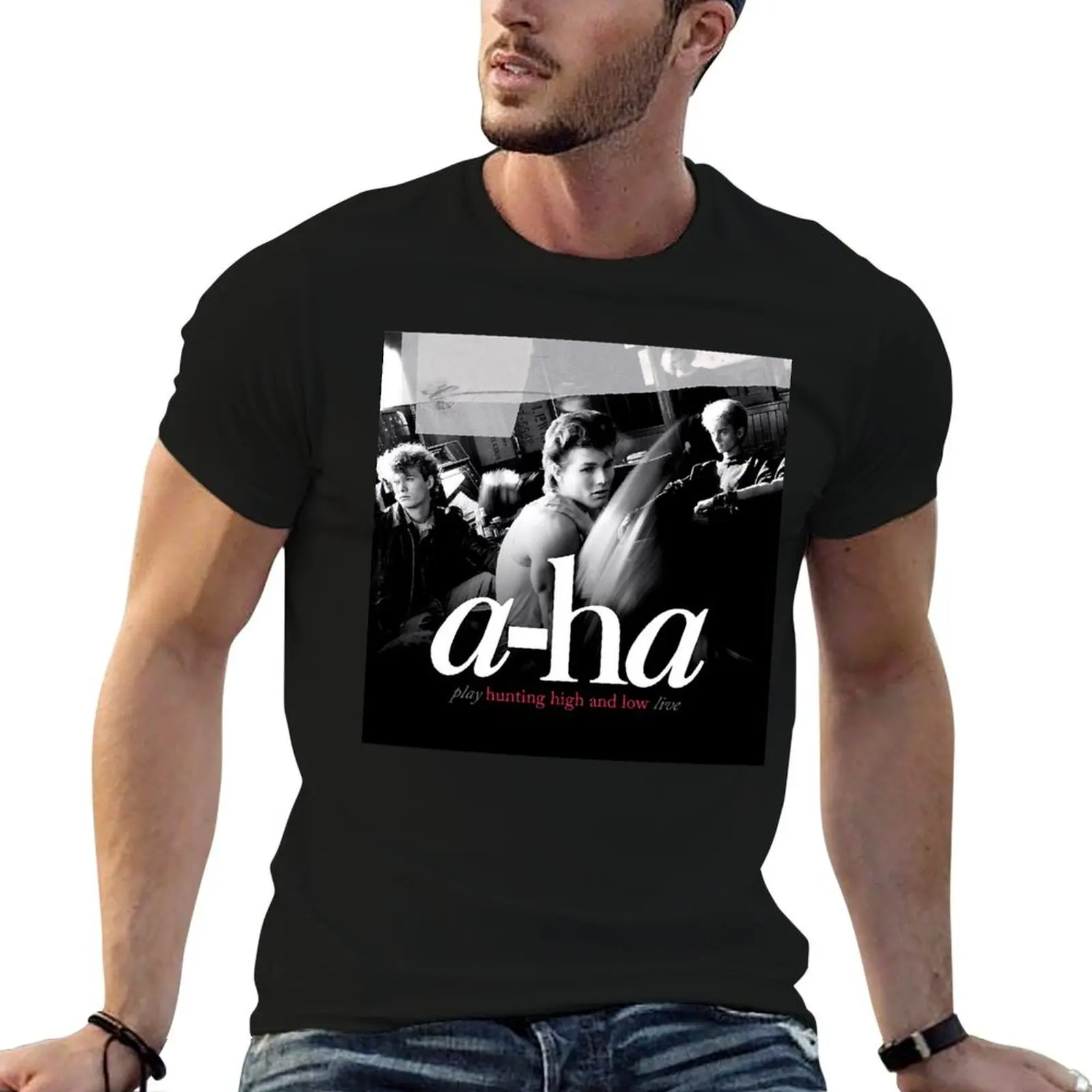 

high hunting a-ha and low play Classic T-Shirt funny t shirts dark humor t shirt for man 100 percent cotton T-Shirt