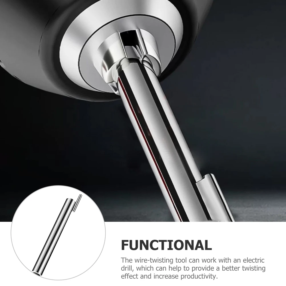 

Wire Twisting Tool for Drill Automatic Connector No Peel Splice Electrician Essential Lightweight Carbon Steel Efficient Cable