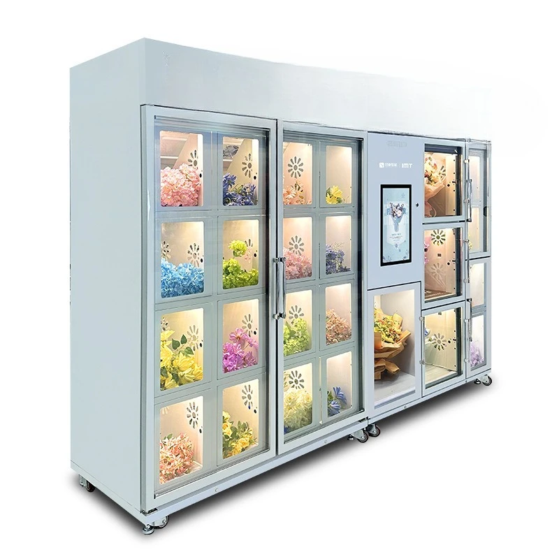 

Flower Vending Machine Lattice Cabinet Flower Vending Machine