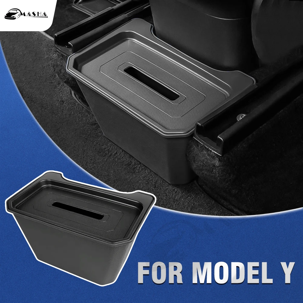 

Задний ящик для хранения на центральную панель управления для Tesla Model Y 2022 2021 2020 2023 автомобильный консоль Органайзер лоток чехол аксессуары для интерьера