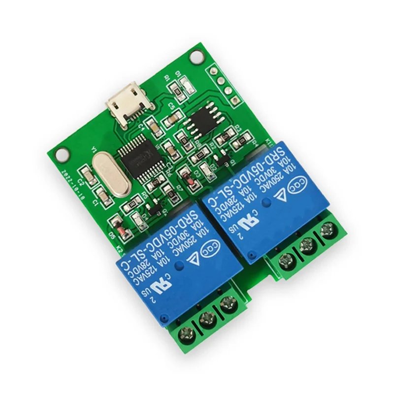 AAAEL-LCUS-2 Tipo Módulo de relé USB de 2 vías Interruptor de control inteligente Relé Puerto serie de computadora USB