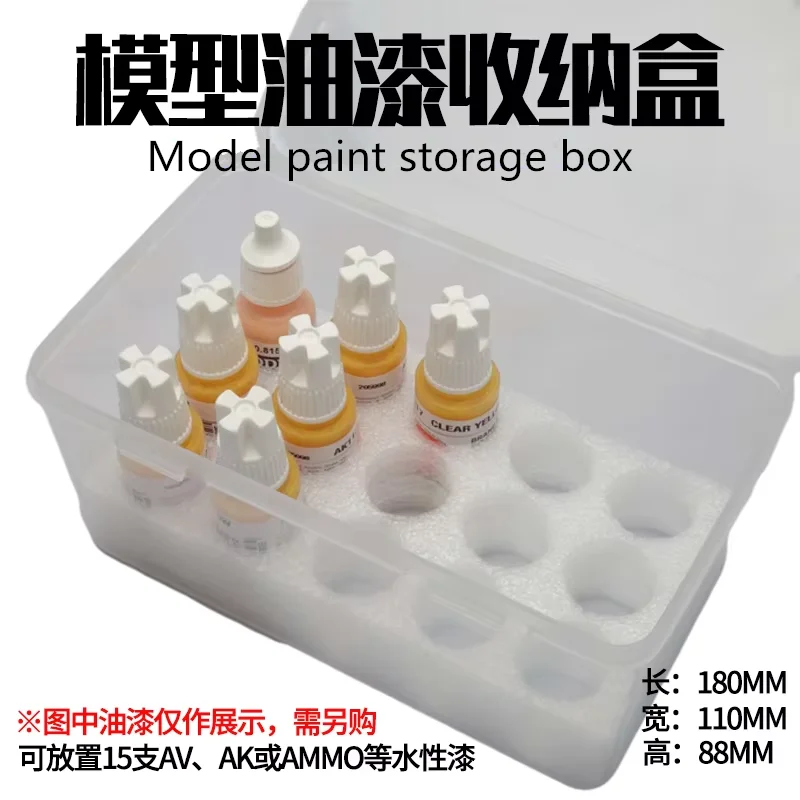 Storage Box Paint Model Tamiya Vallejo Mr.Hobby Tools Coloring Gunpla Plasticmilitary Warfare Soldiers Space Saving