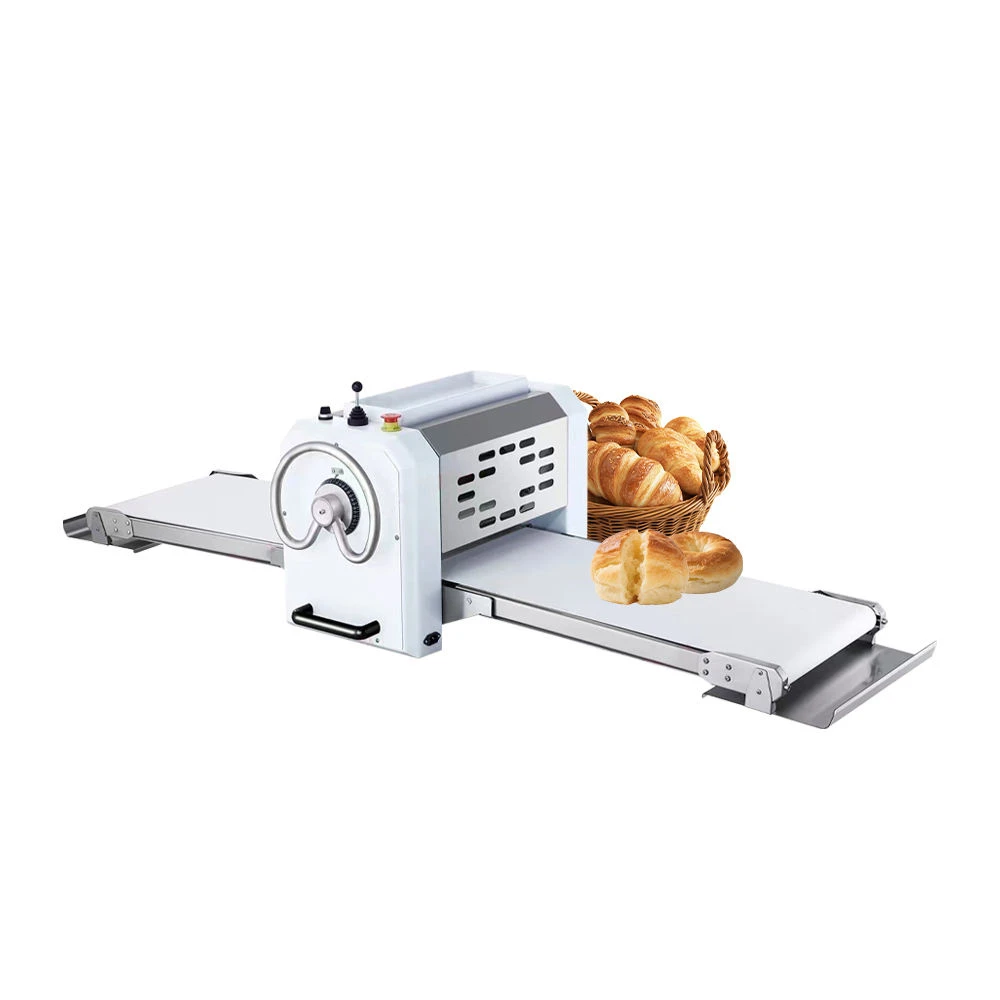 Mini Croissant Dough Sheeter Compact Dough Laminator Efficient Pastry Dough Roller for Flaky Dough Sheets Artisan Baking