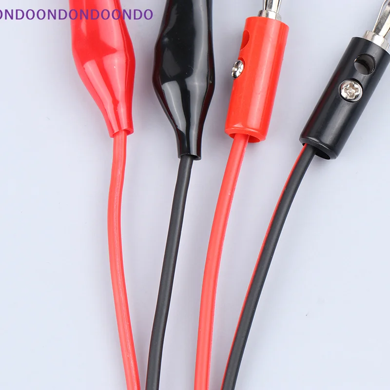 

Electrical Connector DIY Tool 1Pc Multi-meter Test Leads Cable Line 100cm Double Ends Banana Plug To Alligator Clip
