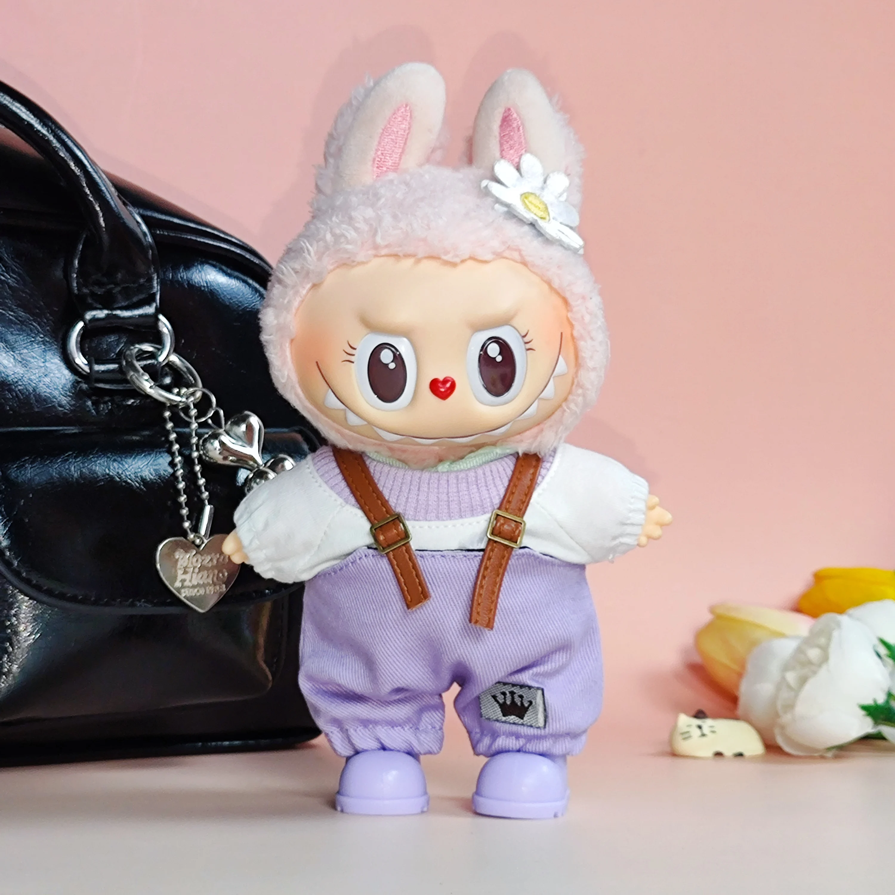 17 см мини-плюшевая кукла, аксессуары для одежды для Кореи Kpop Exo Labubu Idol, комплект джемперных штанов, макарон, одежда для куклы, подарок