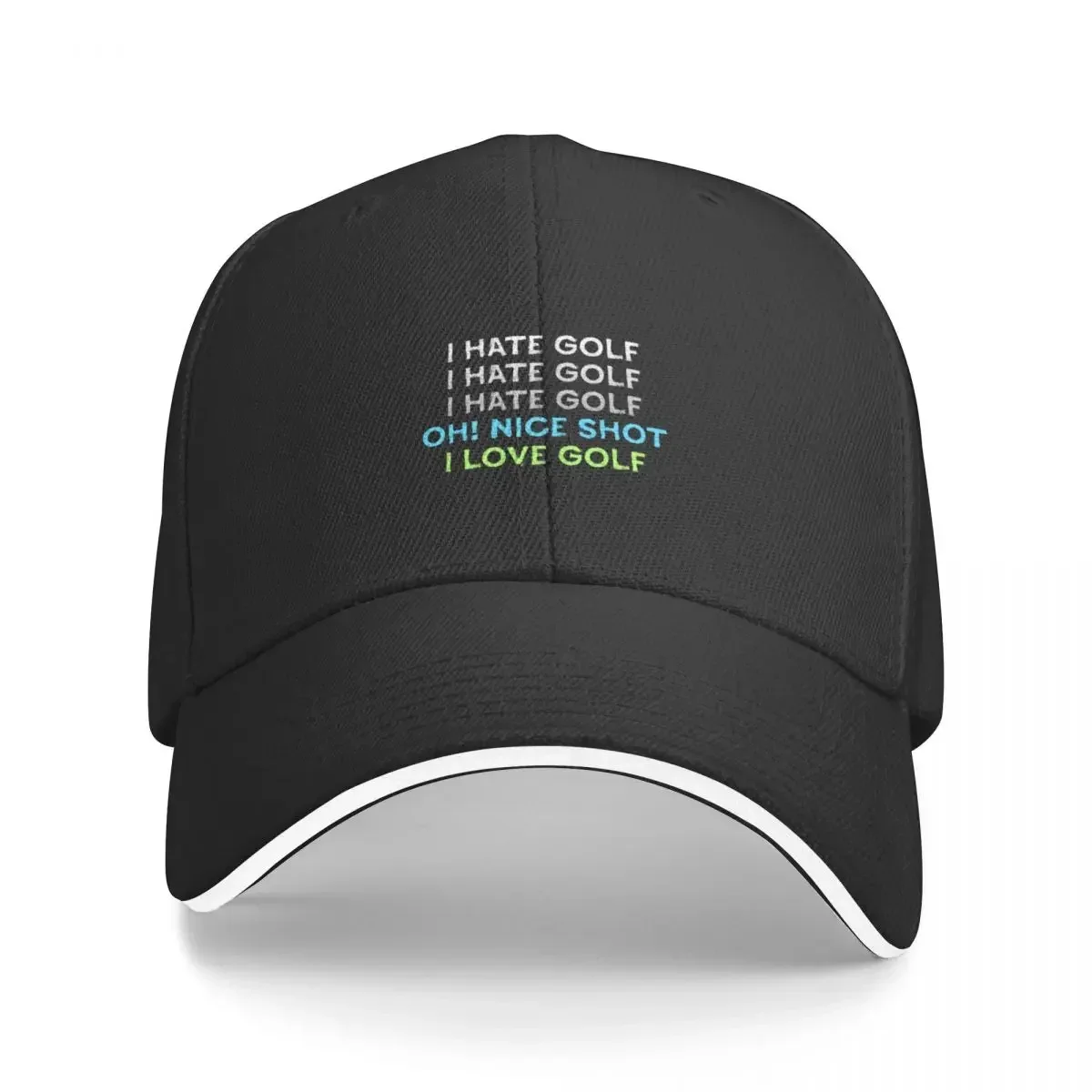 I Hate Golf Oh Nice Shot I Love Golf Baseball Cap tea Hat Kids Hat Baseball For Men Women's