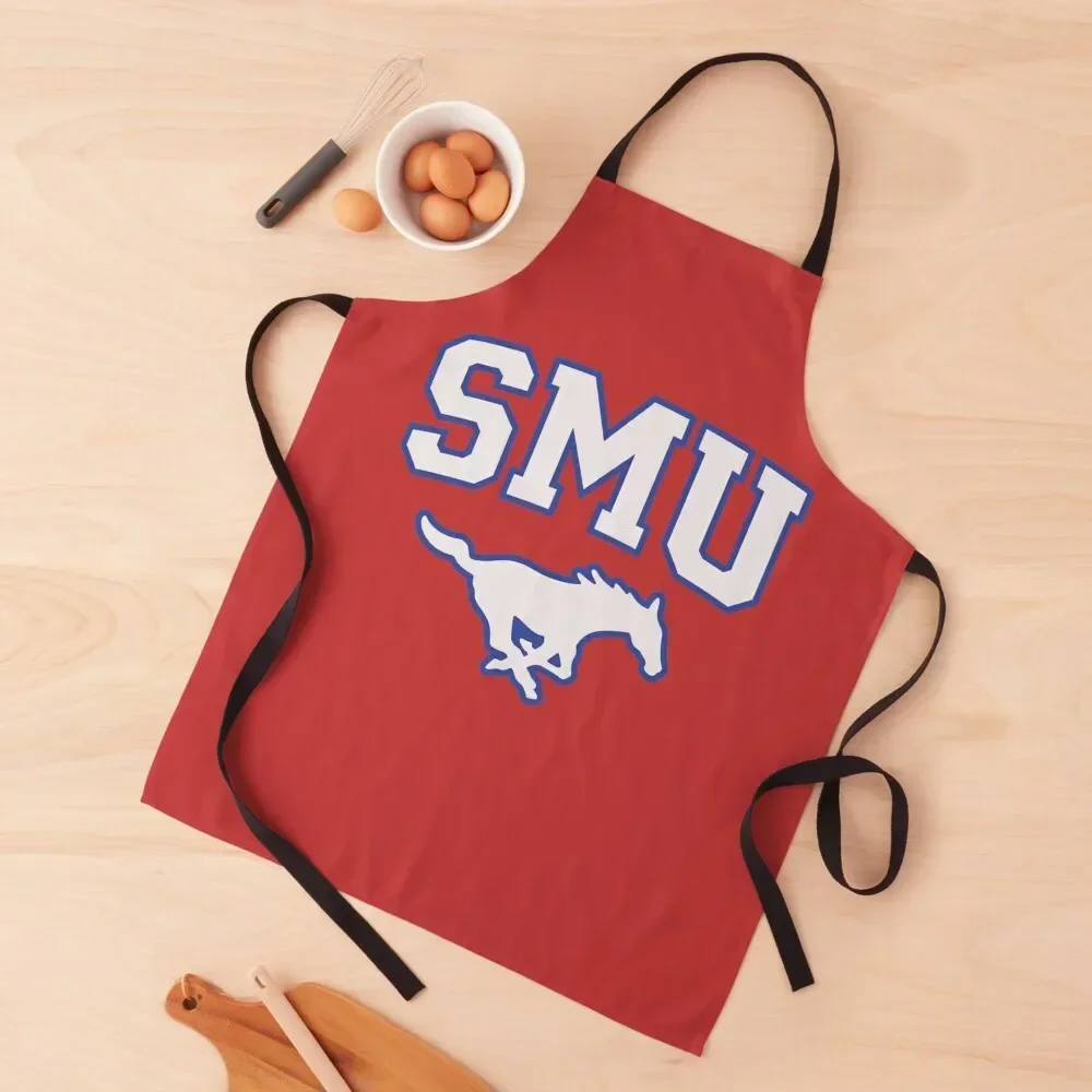 

SMU Blue Logo & White Peruna Apron professional hairdresser Bib For Kitchen Apron