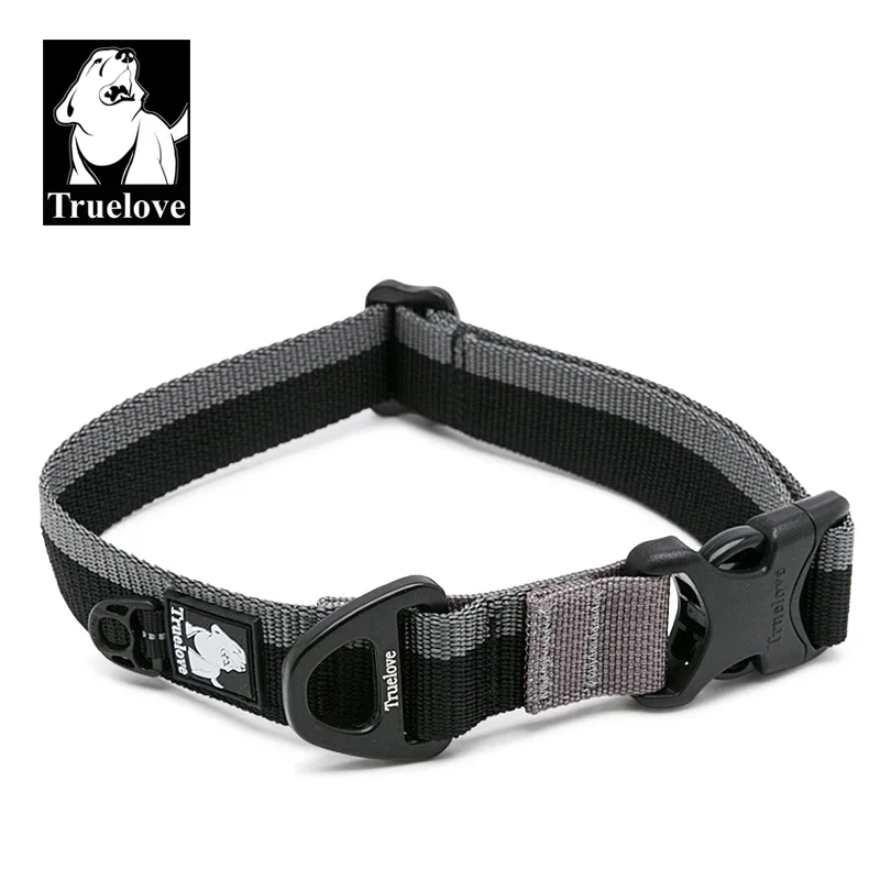 Truelove Pet Collar Convenient Adjustment  Nylon Aluminum Alloy Traction Buckle For Outdoor Travel Neck Belt Pet Product TLC5171