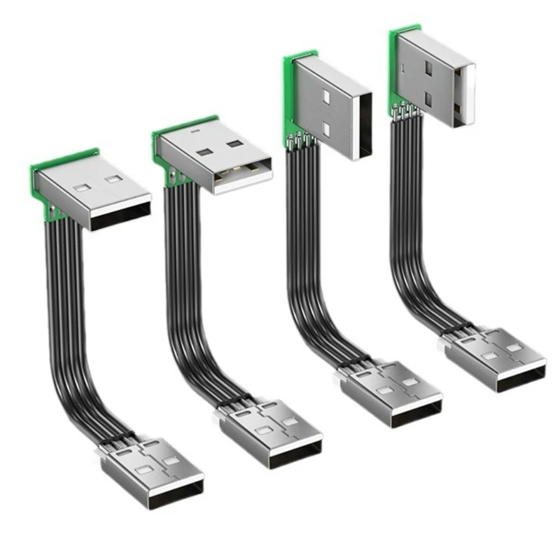 USB 2.0 高速充電ケーブル 480Mbps 転送速度 90 度角度 USB 2.0 オス USB ドライブリーダー用