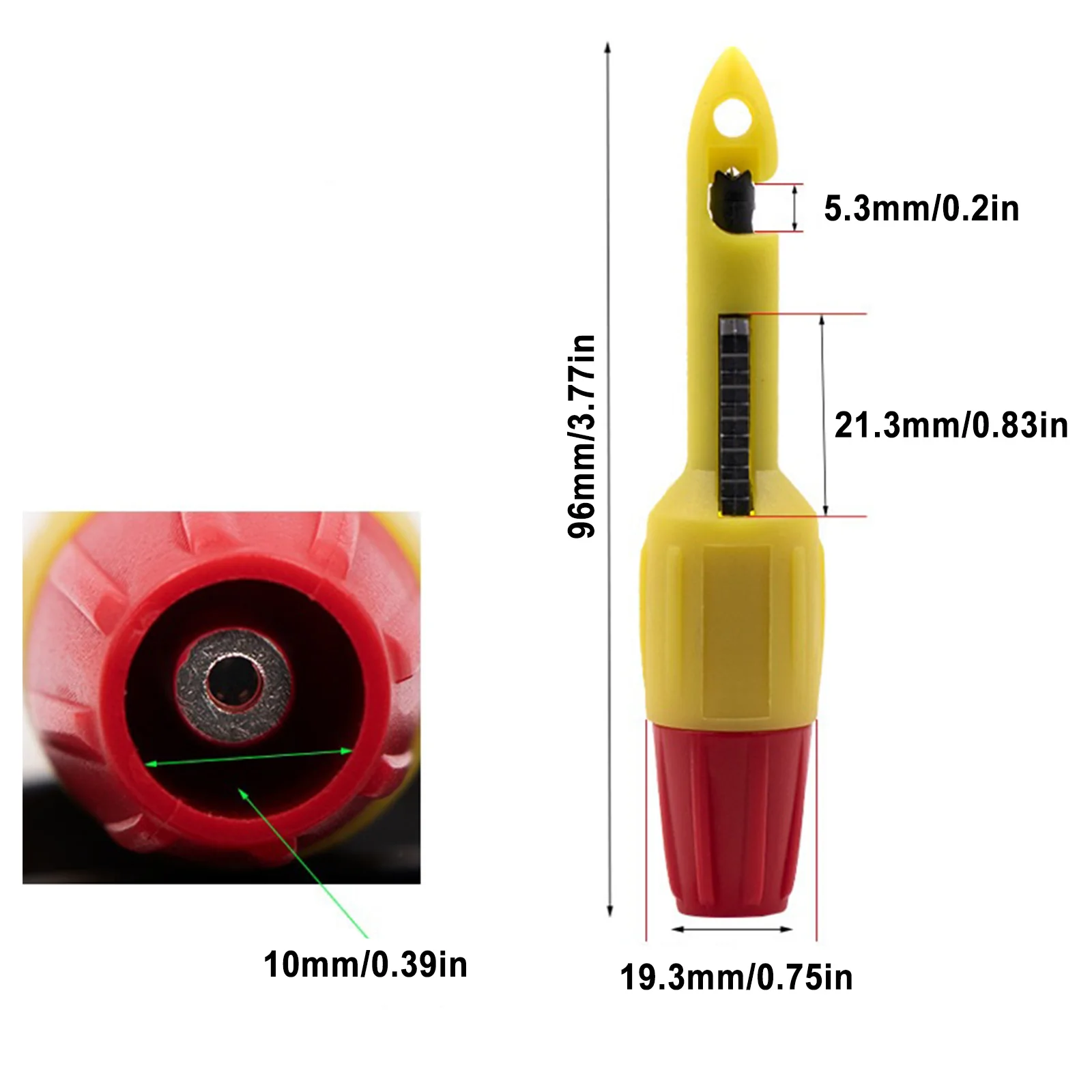 Insulation Wire Piercing Puncture Probe Test Hook Clip Car Line Inspection Probe with 2mm/4mm Socket Auto Repair