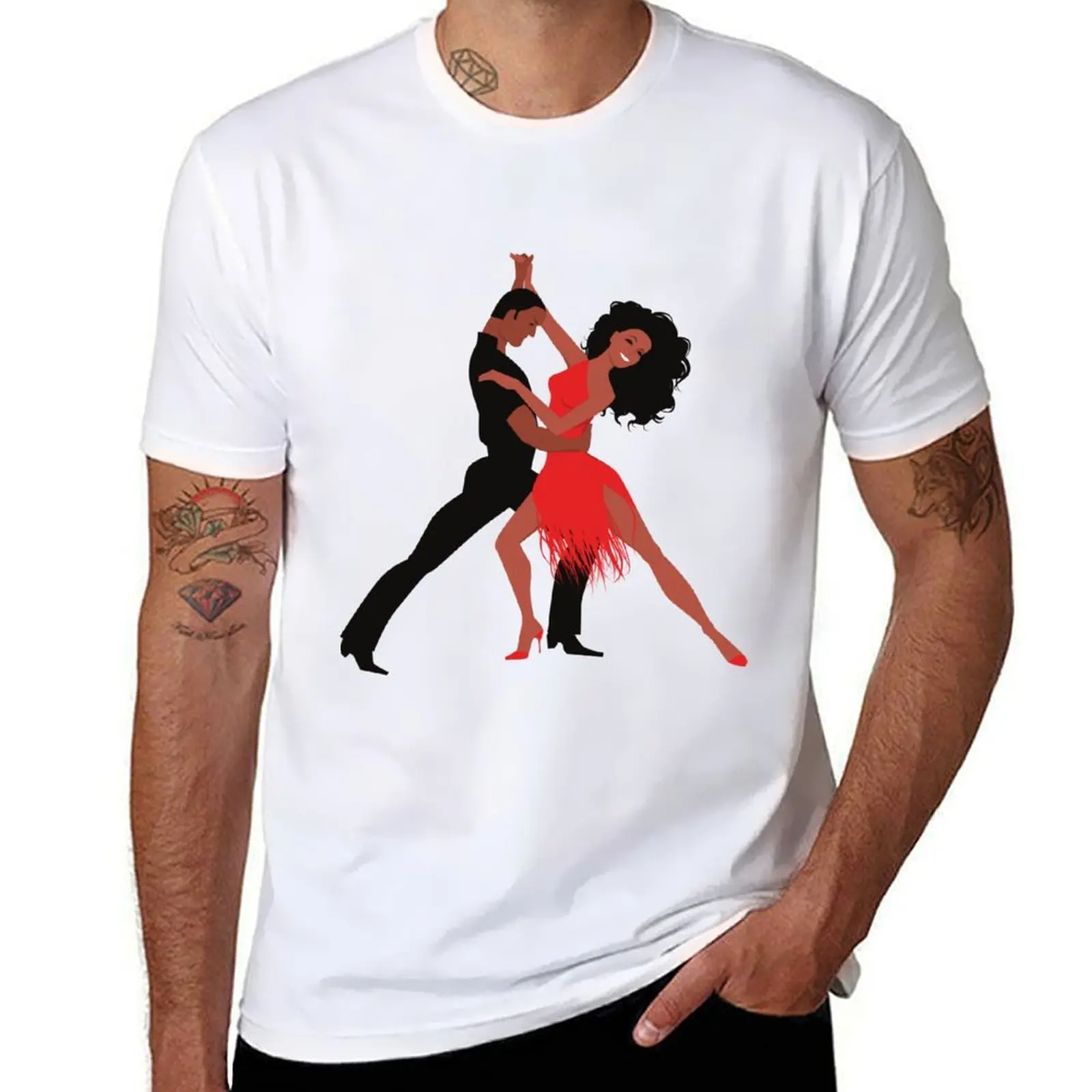 

Chacha dancers T-Shirt t shirts for man slim fit t shirts for man cotton funny man t shirt heavy cotton T-Shirt