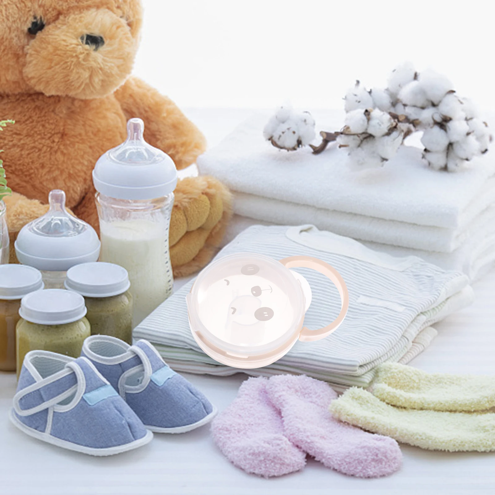 

2Pcs Pacifier Storage Case for Baby Safe PP Material Portable Holder Box Travel Outdoor Use Newborn Infant Soother Container