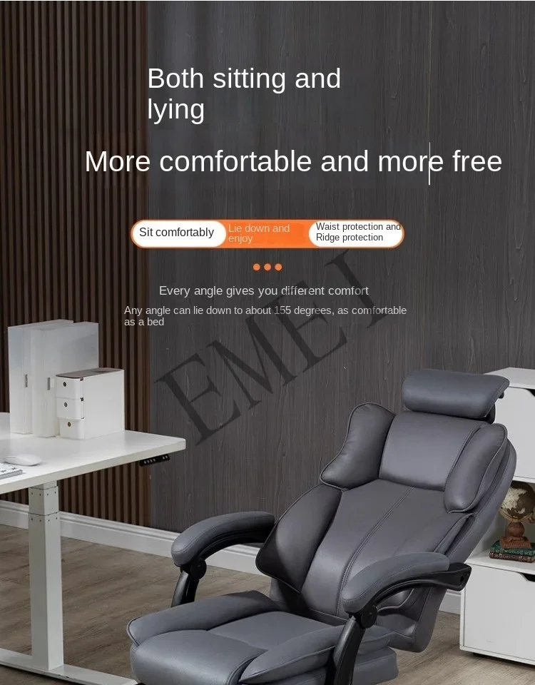 Computer zu Hause anhebbarer Büro bequemer ergonomischer Stuhl mit sitzender Rückenlehne