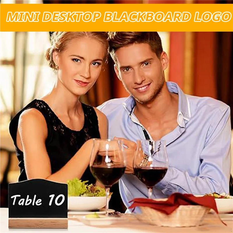 4 PCS Mini Chalkboard Signs For Chalk Sign,Food Labels Message Board Signs For Party Restaurant Wedding