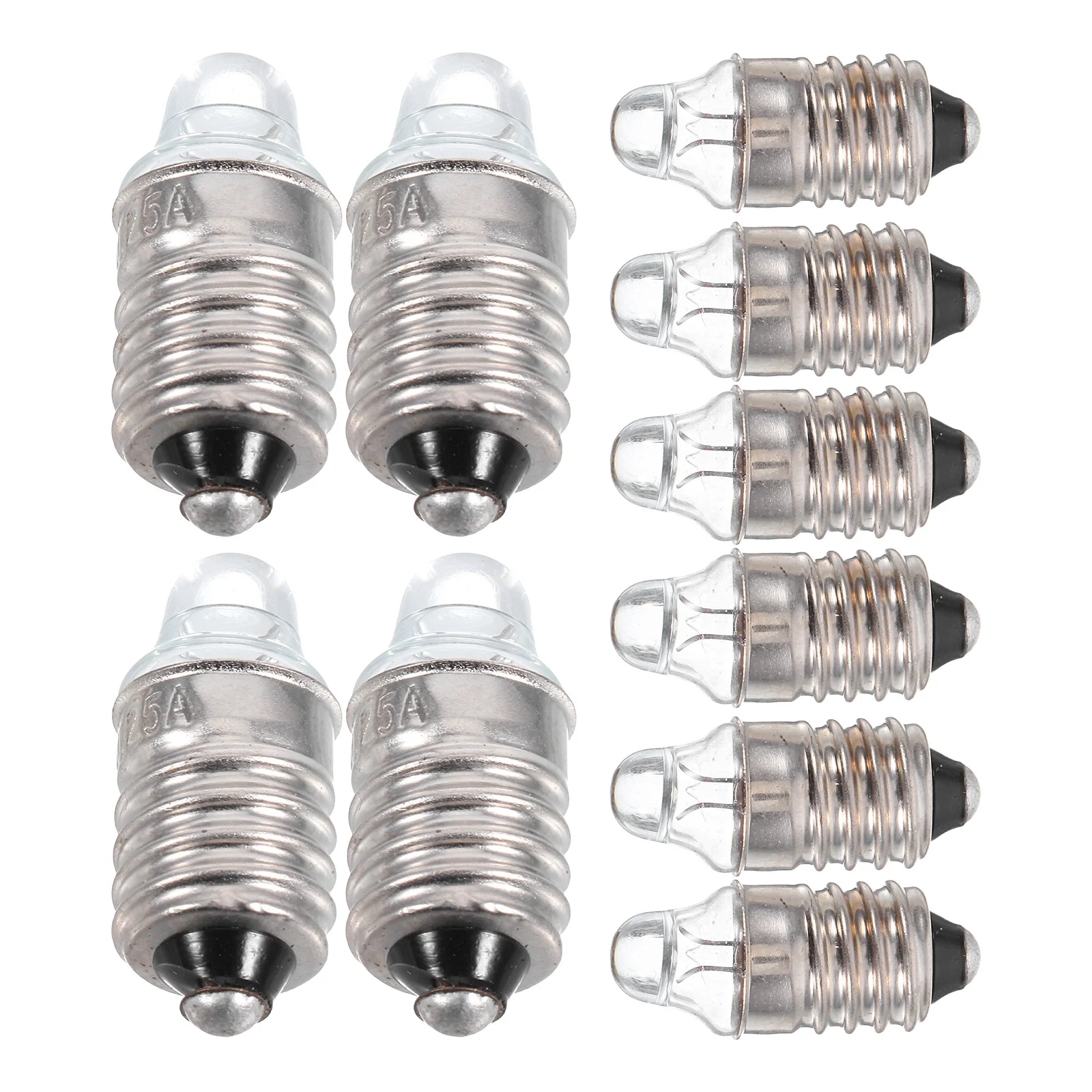 

10Pcs Miniature LED Bulbs Screw Base Bright Compact Lights for Flashlight Craft Electrical Experiments Reliable Lifespan