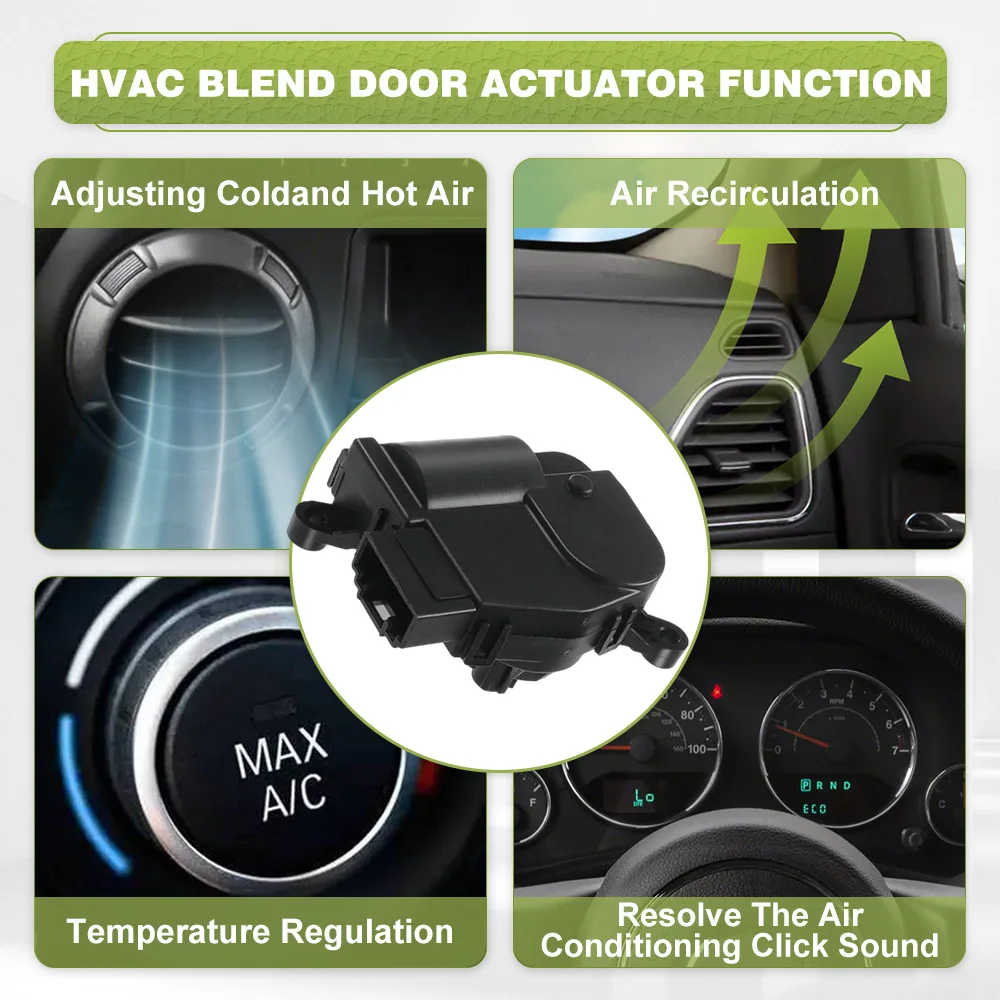 

68223051AA 604-051 Blend Air Door Actuator for 2015 2016 2017 Chrysler 200 Car Accessories